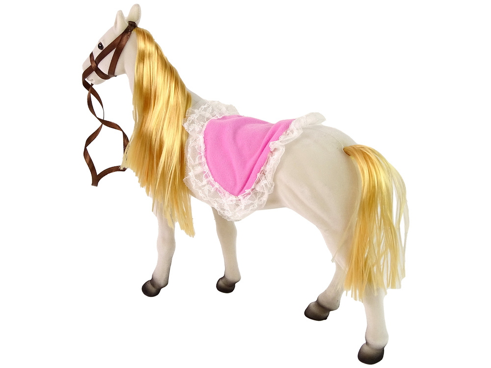 Princesės lėlė su baltu poniu lean toys