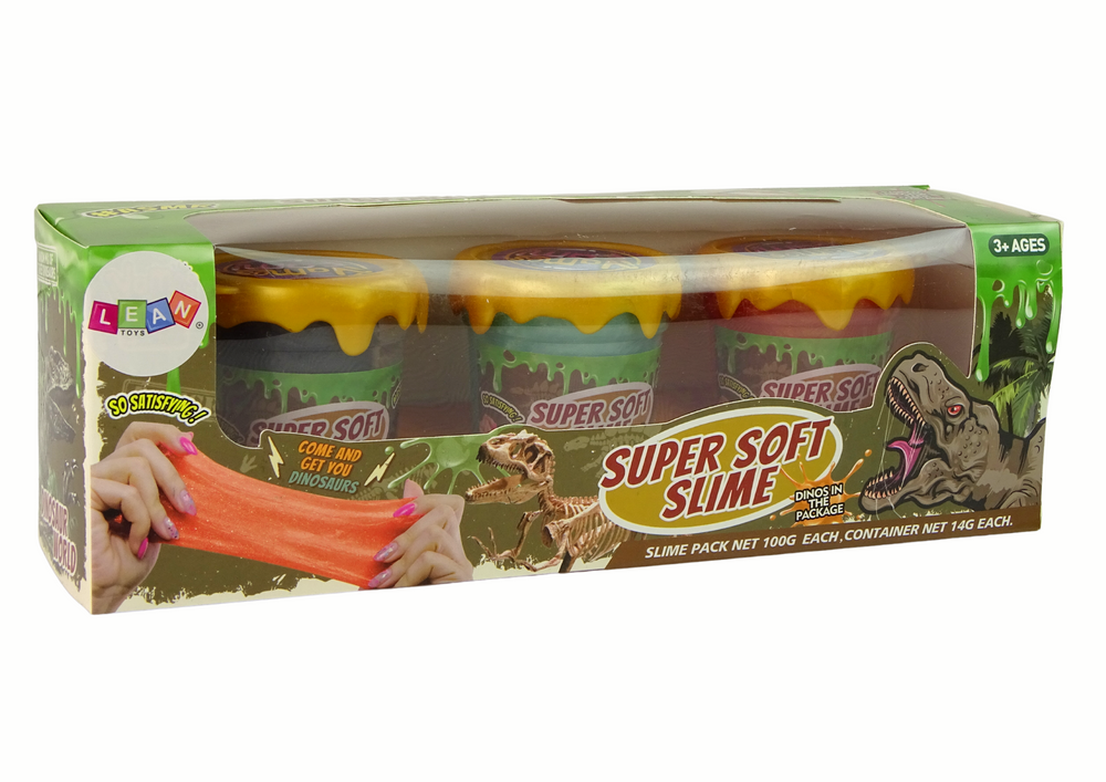 Kūrybinis rinkinys šlykštukas dinozaurai lean toys