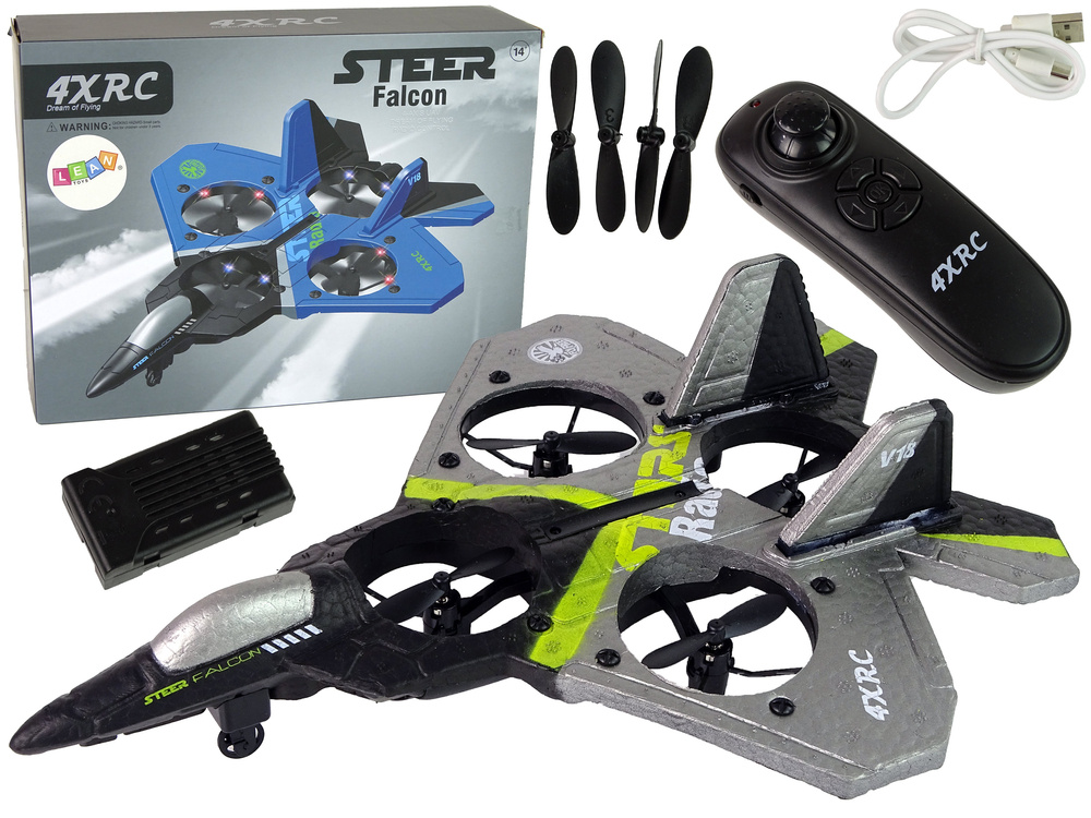 Nuotoliniu būdu valdomas lėktuvas lean toys jet plane r/c foam