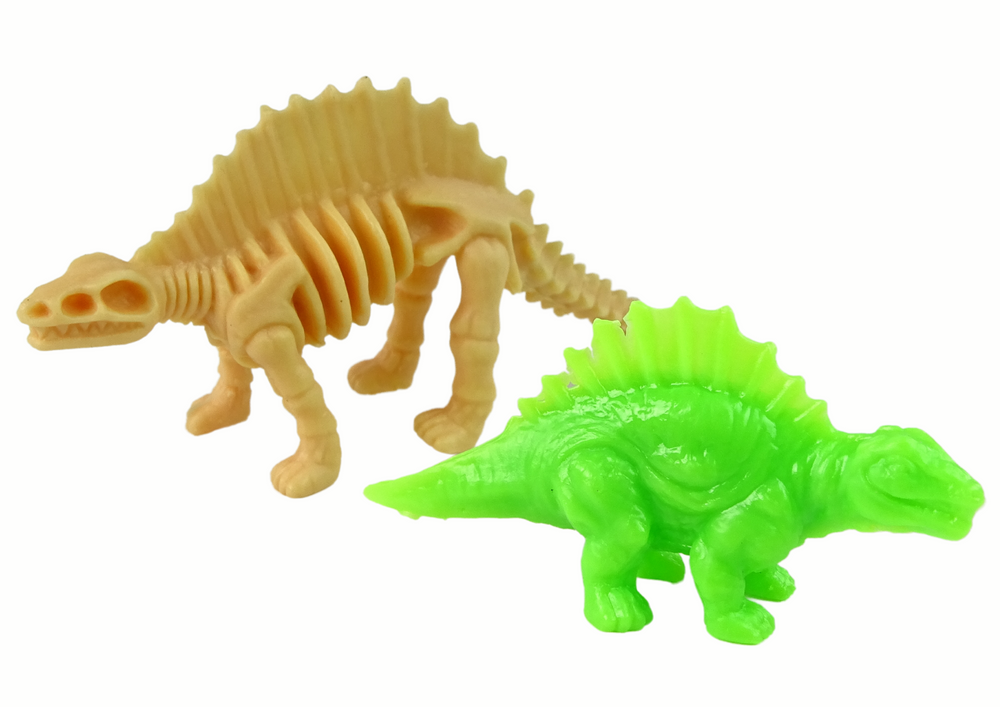 Kiaušinis su 2 dinozaurų figūrėlėmis lean toys, 9 cm