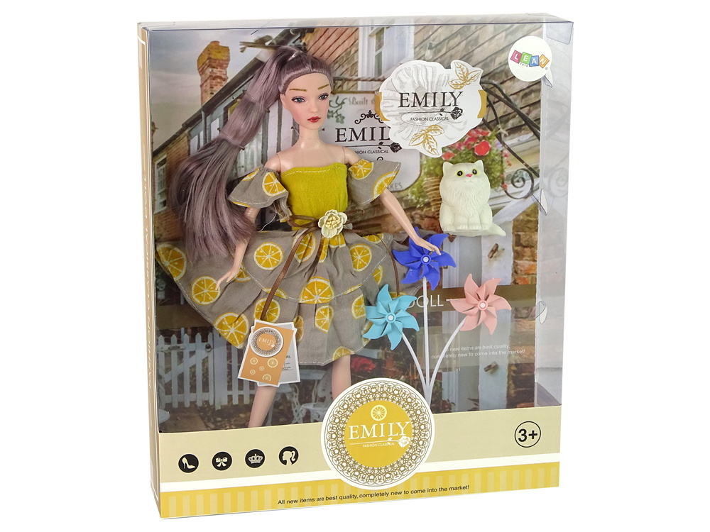 Lėlė emily su aksesuarais lean toys