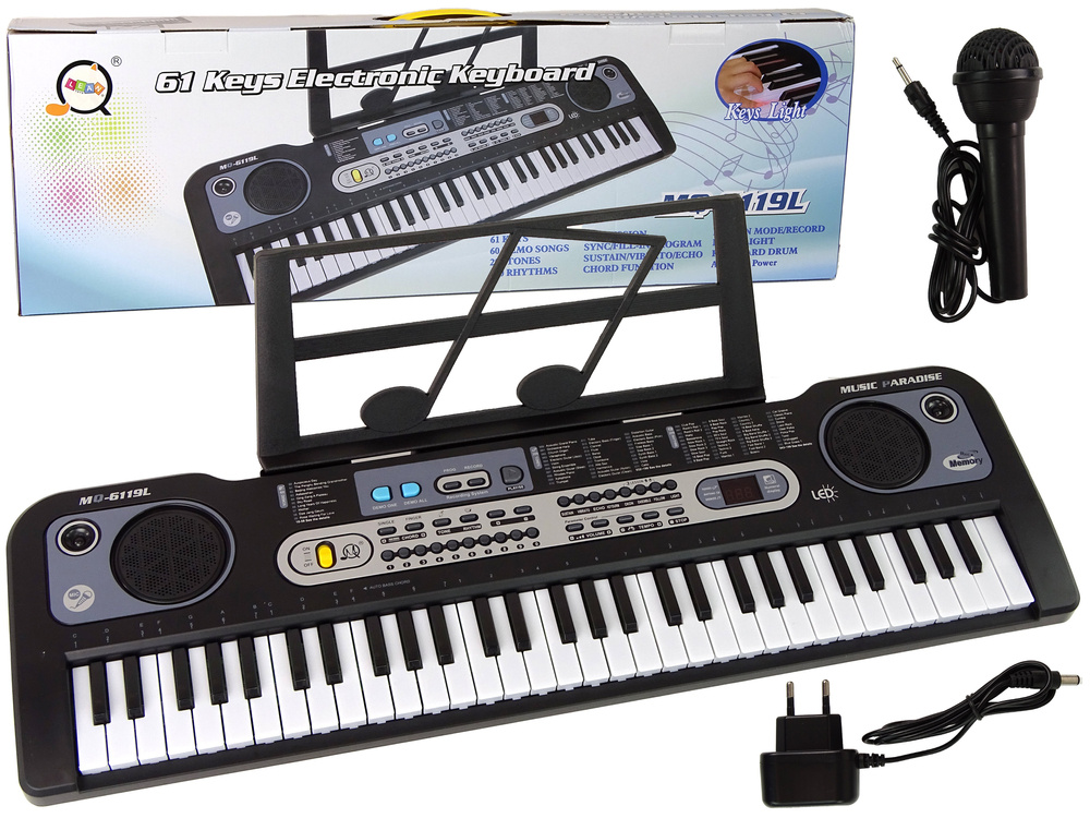 Pianinas su mikrofonu leantoys