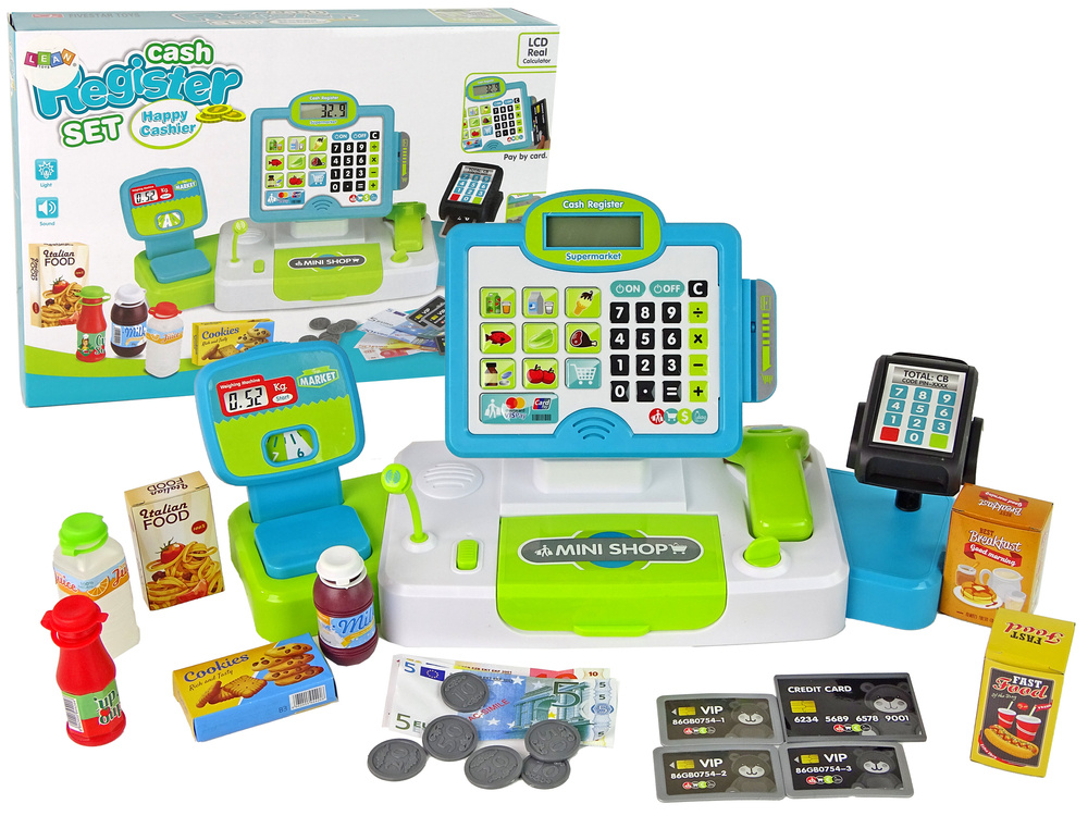 Kasos aparato rinkinys vaikams leantoys