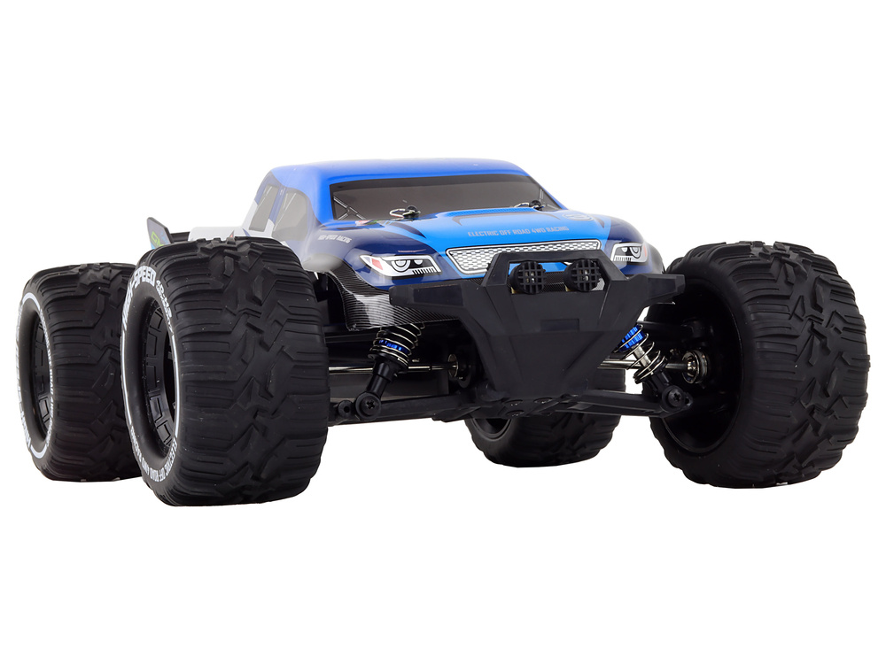 Nuotoliniu būdu valdomas automobilis rabbits off-road car 4-wheel drive lean toys, mėlynas