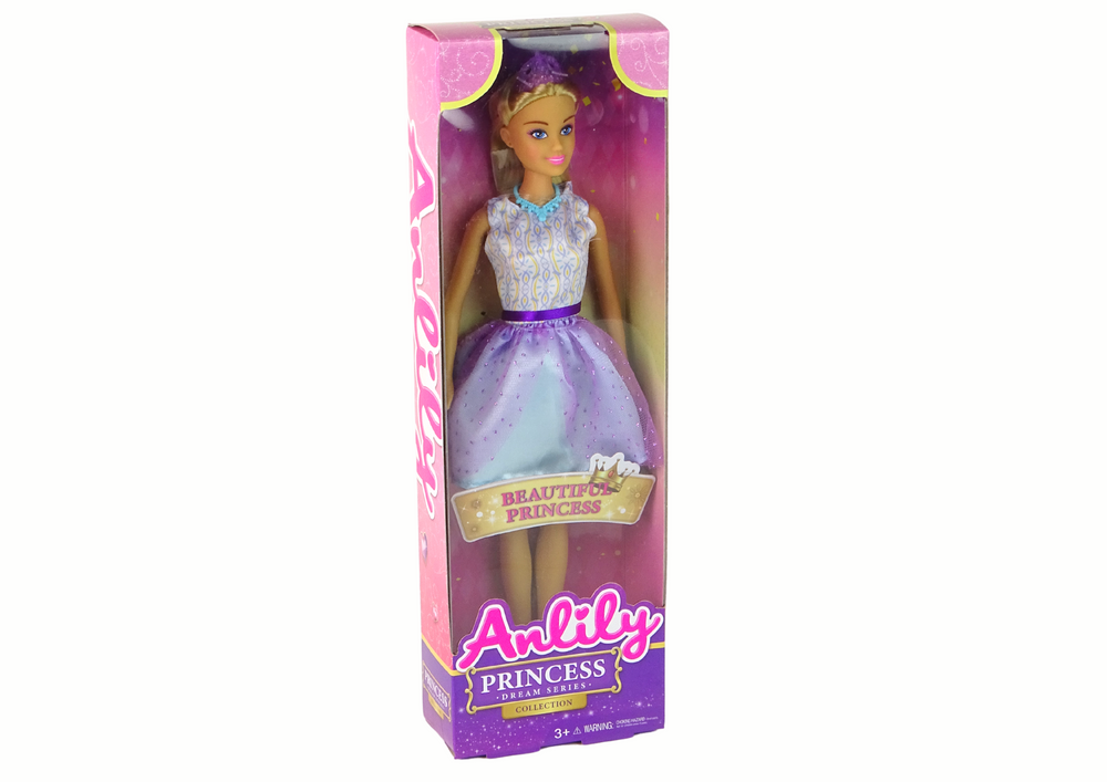 Lėlė anlily princesė violetine suknele