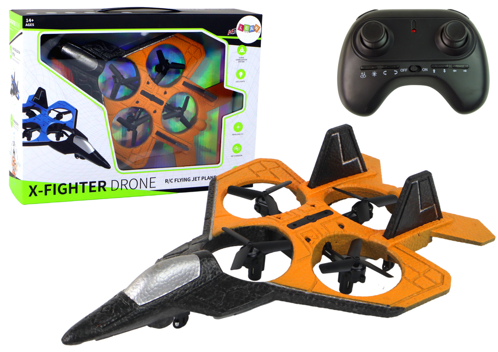 Nuotoliniu būdu valdomas lėktuvas dronas lean toys