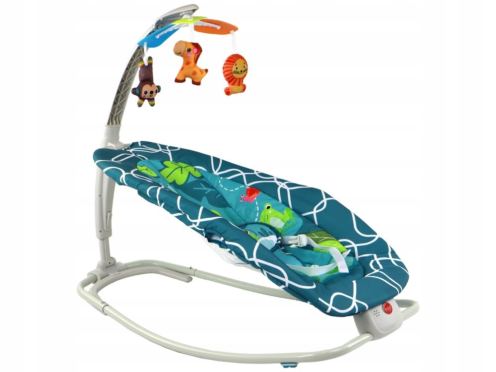 Supama kėdutė lean toys bouncer rocker 2in1