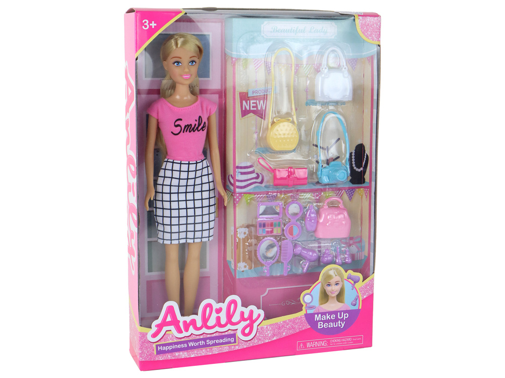 Lėlė anlily su priedais lean toys, 16 d.