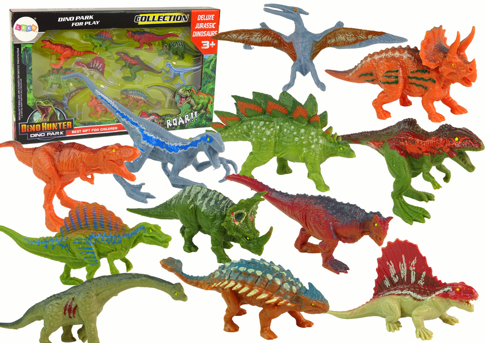 Dinozaurų rinkinys lean toys, 12 vnt.