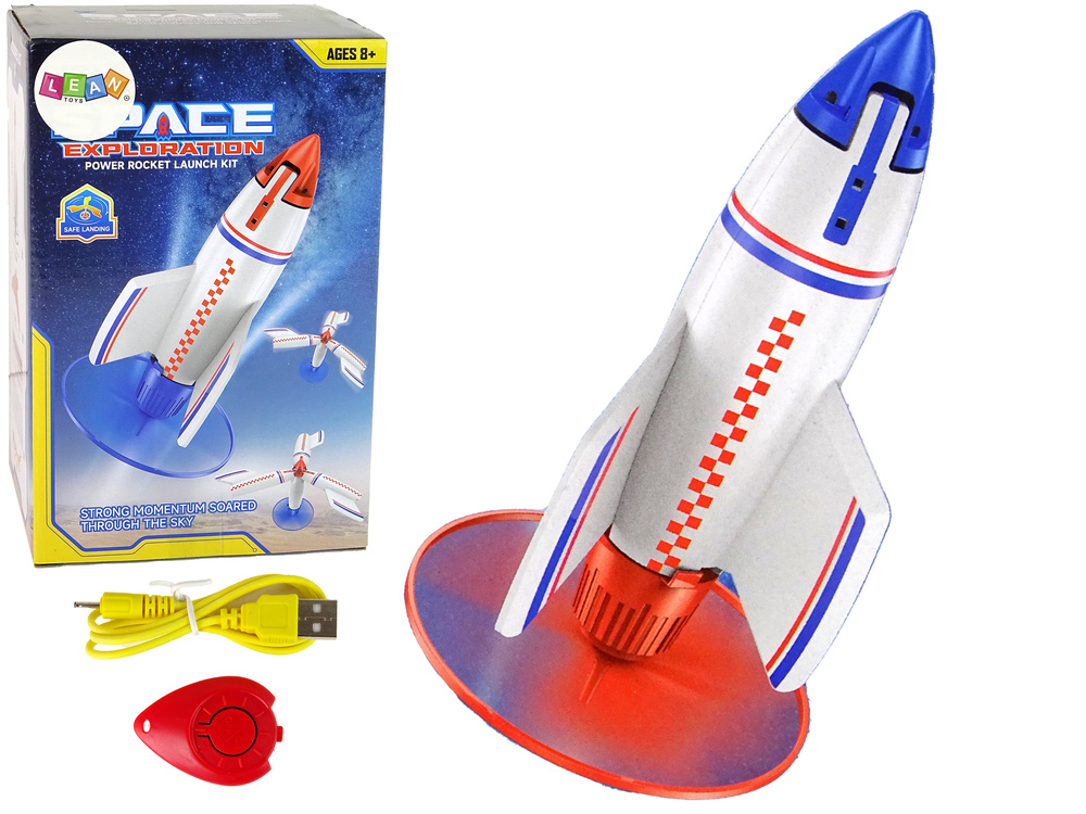 Skraidanti raketa su įkrovikliu lean toys