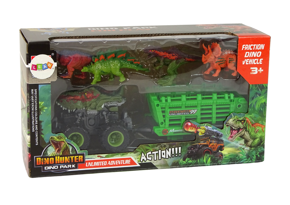 Transporto priemonė su dinozaurais leantoys