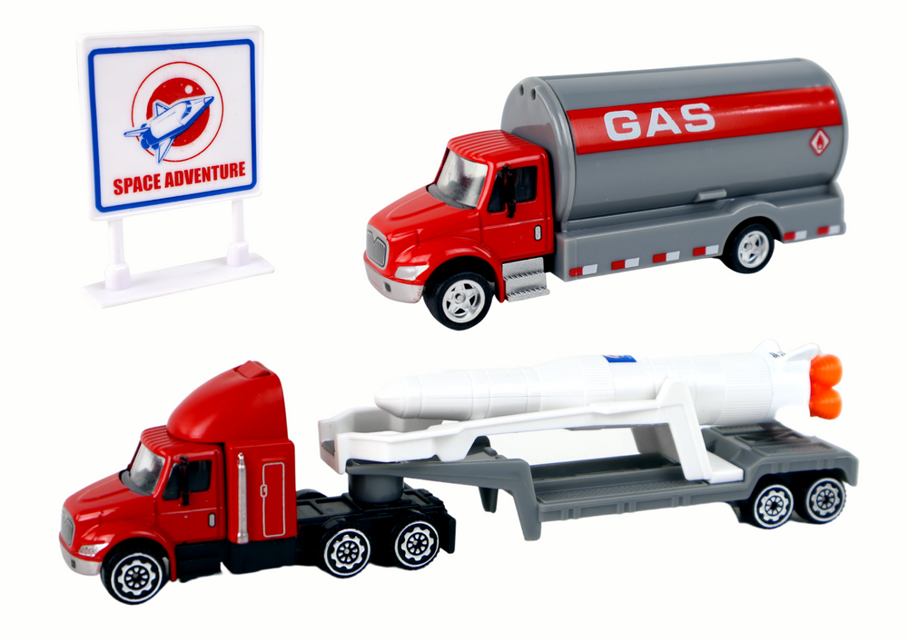 Kosminės stoties rinkinys space truck rocket lean toys, 15 d.