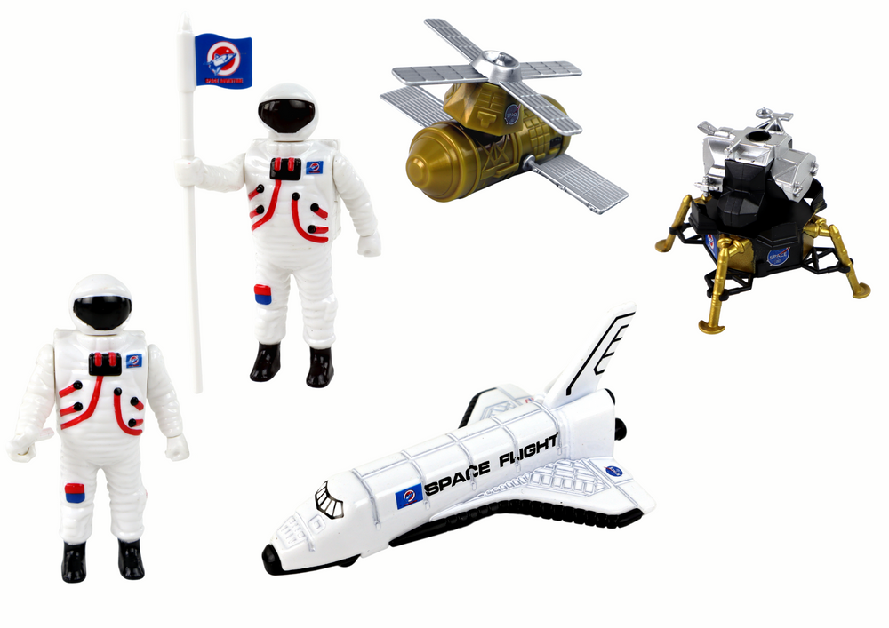 Kosminės stoties rinkinys space truck rocket lean toys, 15 d.