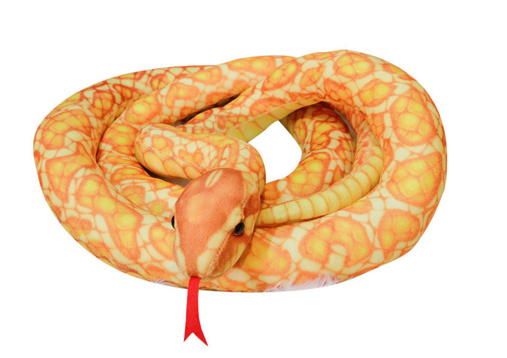 Pliušinis auksinis gyvatės žaislas, 110 cm