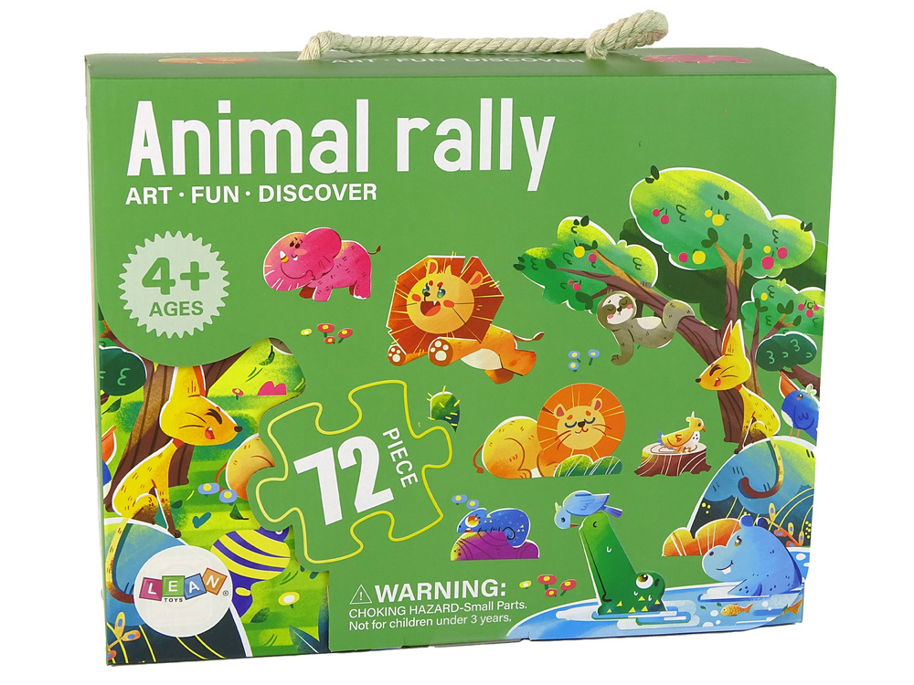 Dėlionė Lean Toys Laukiniai gyvūnai, 72 d.