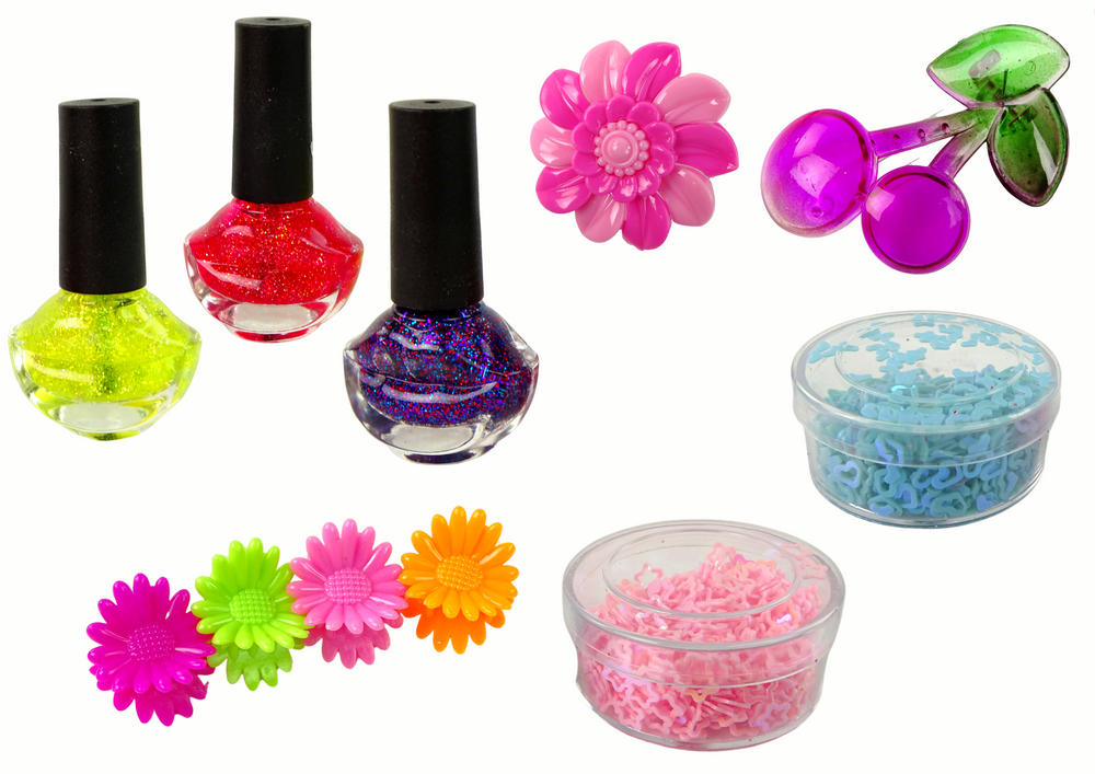 Kosmetikos ir nagų dailės rinkinys vaikams leantoys unicorn nail art makeup set, 1 vnt.