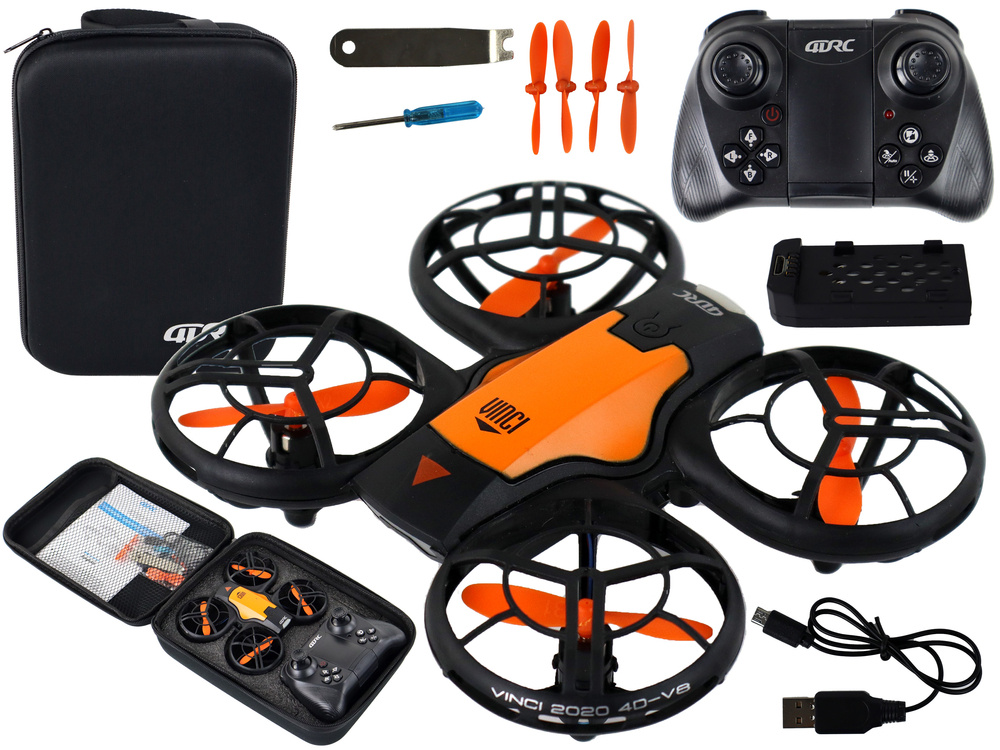 Dronas Su Nuotolinio Valdymo Pultu Leantoys, Oranžinis