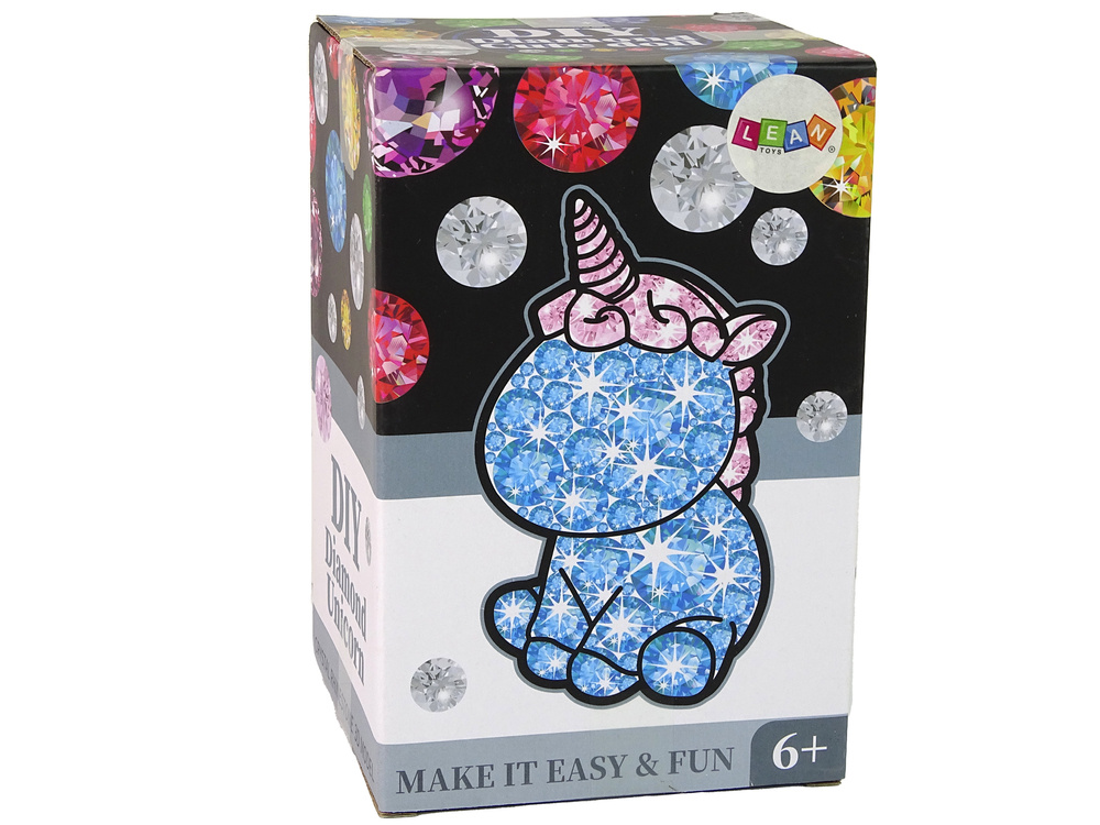 Kūrybinis rinkinys lean toys deimantinis vienaragis, rudas
