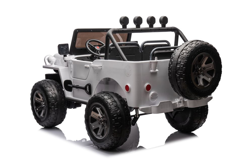 Dvivietis vaikiškas elektromobilis lean cars jh-102, baltas