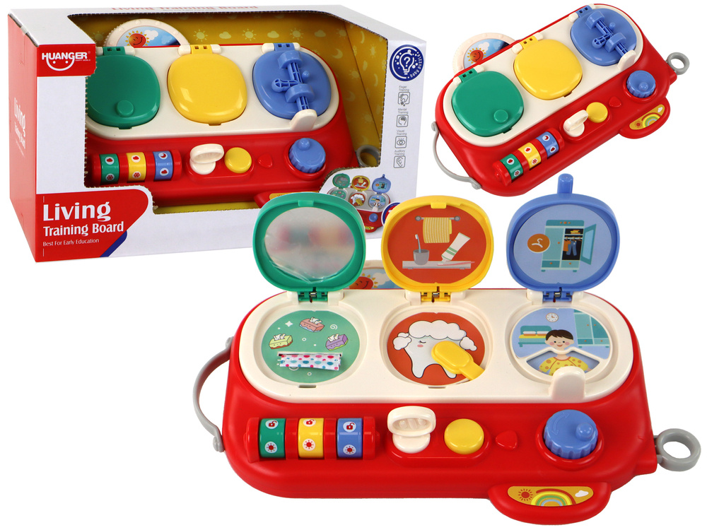 Jutiminė edukacinė lenta vaikams lean toys, raudona