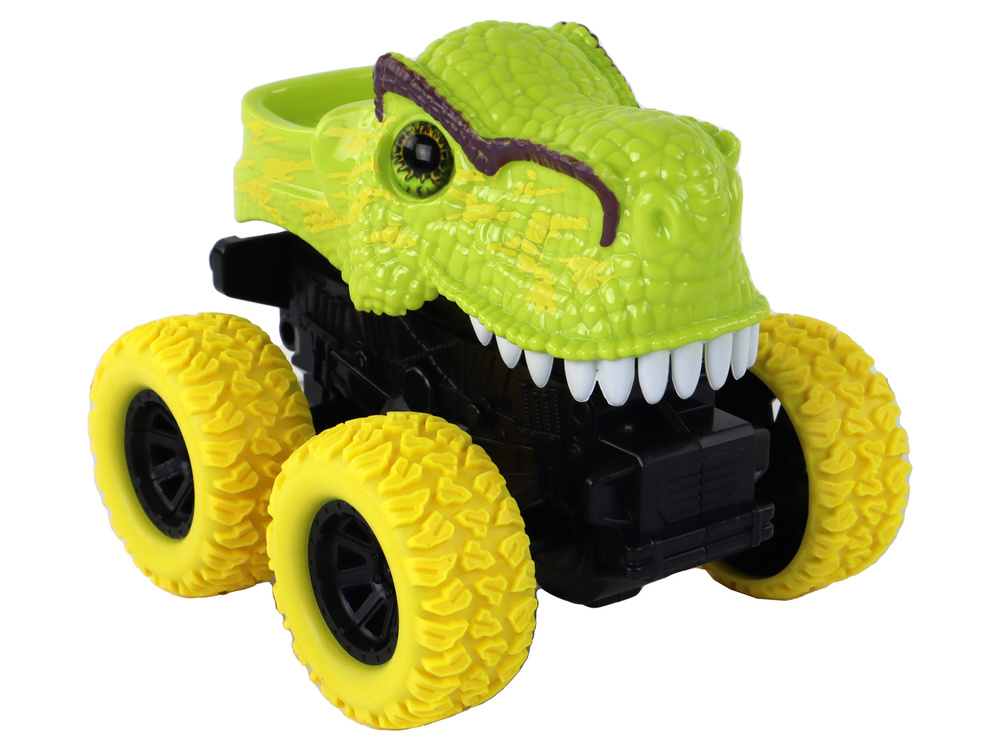 Žaislinis automobilis tyrannosaurus lean toys, žalias, 12x11x11,5 cm