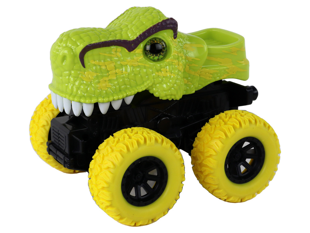 Žaislinis automobilis tyrannosaurus lean toys, žalias, 12x11x11,5 cm