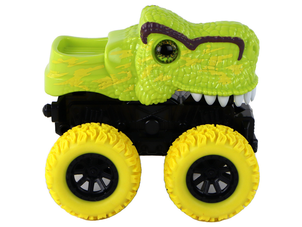 Žaislinis automobilis tyrannosaurus lean toys, žalias, 12x11x11,5 cm