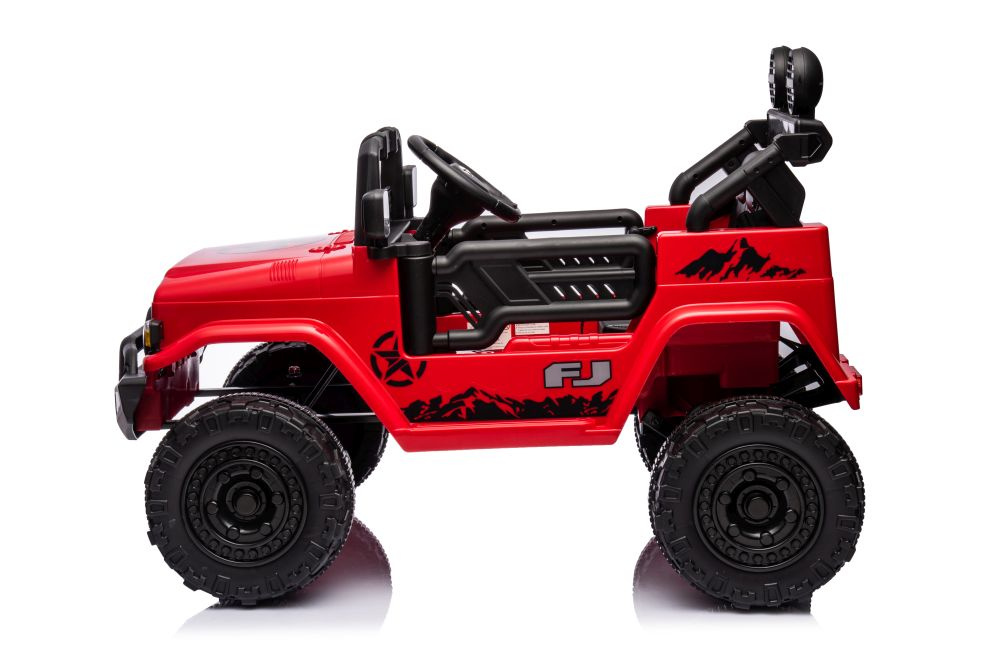 Vienvietis vaikiškas elektromobilis toyota fj 4x4 lean cars, red, czerwony