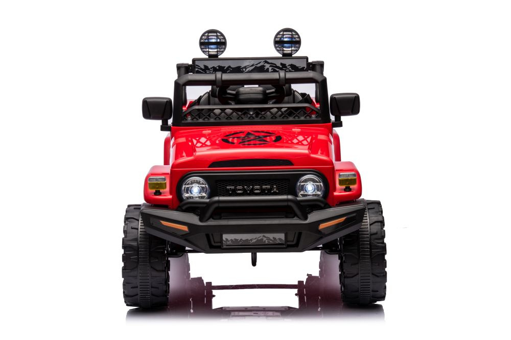 Vienvietis vaikiškas elektromobilis toyota fj 4x4 lean cars, red, czerwony