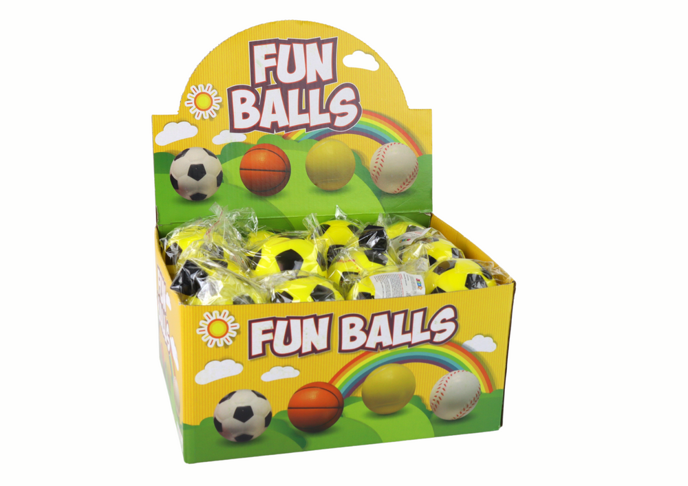Geltonas PU futbolo kamuolys su tampria juosta, 6 cm