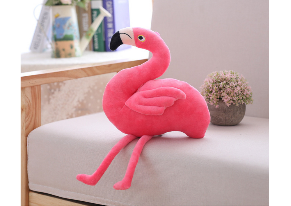 Plušinis flamingas 15 cm