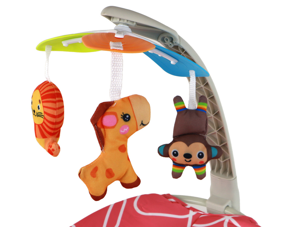 Supama kėdutė lean toys bouncer rocker 2in1