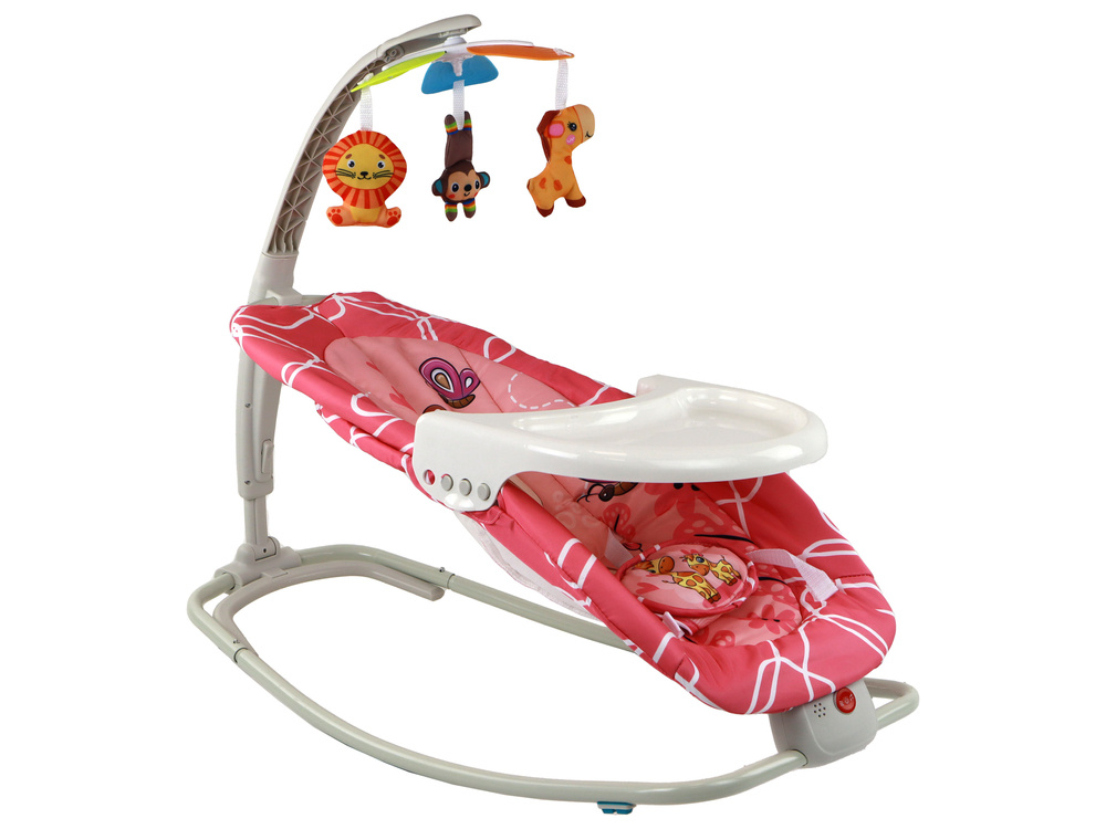 Supama kėdutė lean toys bouncer rocker 2in1