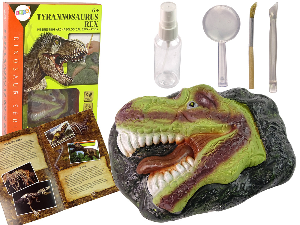 Edukacinis rinkinys fosilija dinozauras tyrannosaurus lean toys