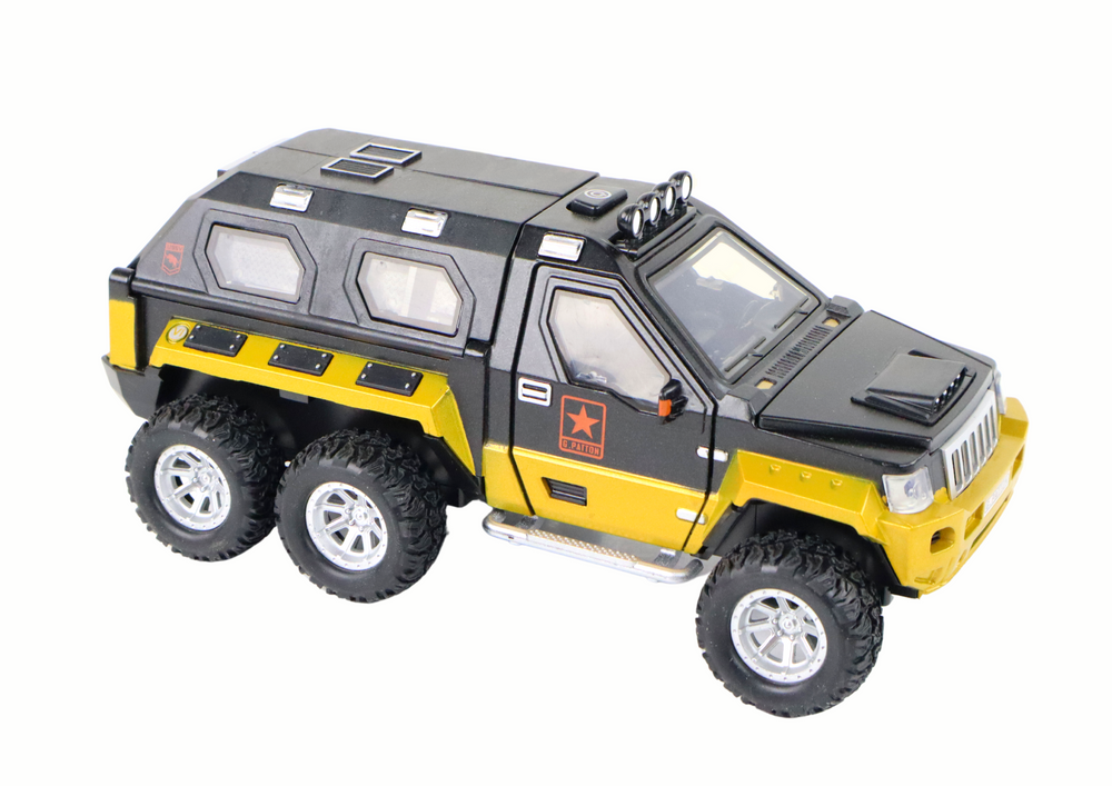 Žaislinis karinis automobilis su patranka viduje lean toys, 18x7x9,5 cm, 1 vnt