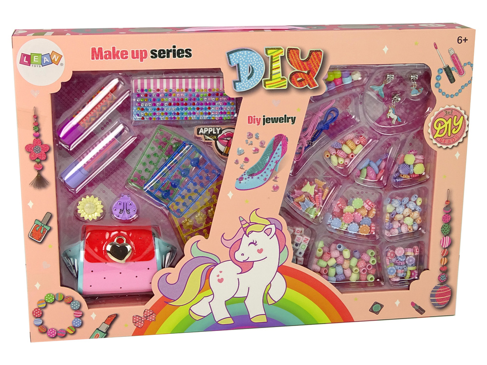 Žaislinis grožio rinkinys lean toys makiažas