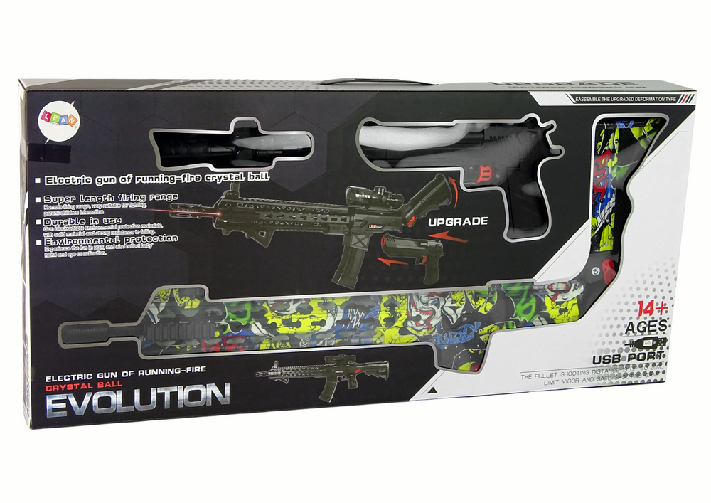 Žaislinis šautuvas su priedais lean toys, 12 d, geltonas