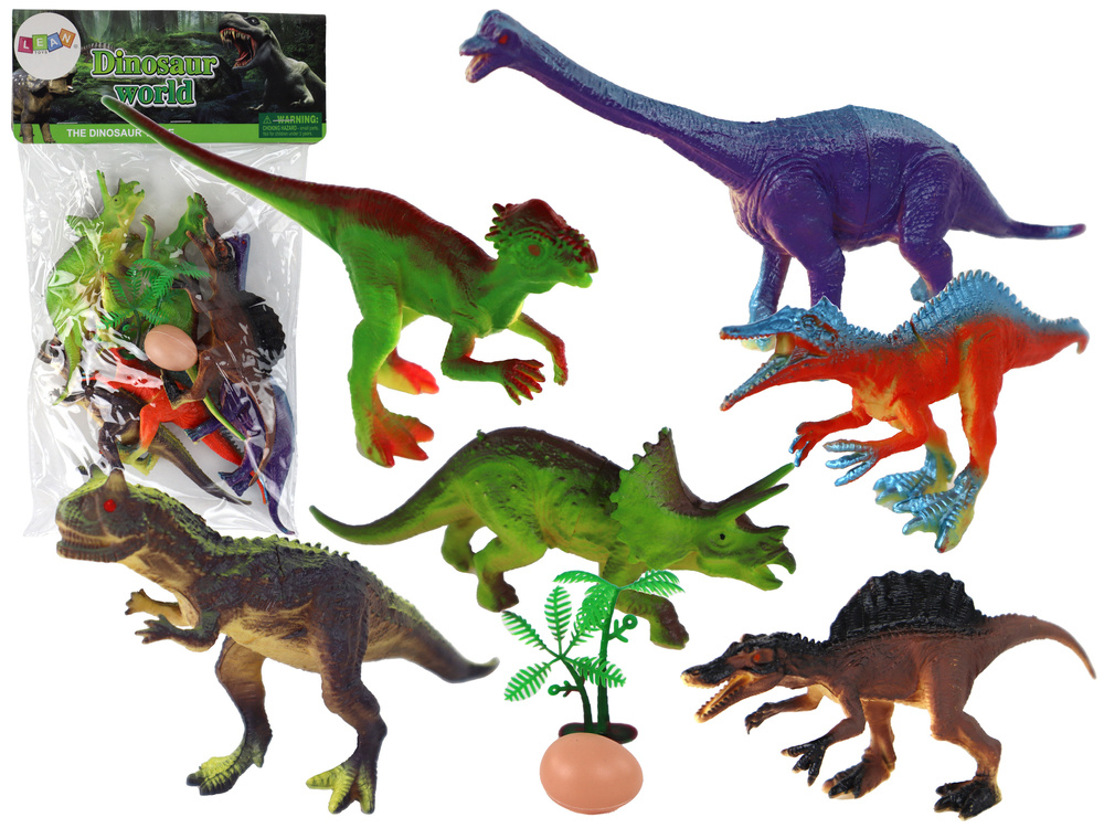Žaislinių dinozaurų rinkinys lean toys, 8 d.