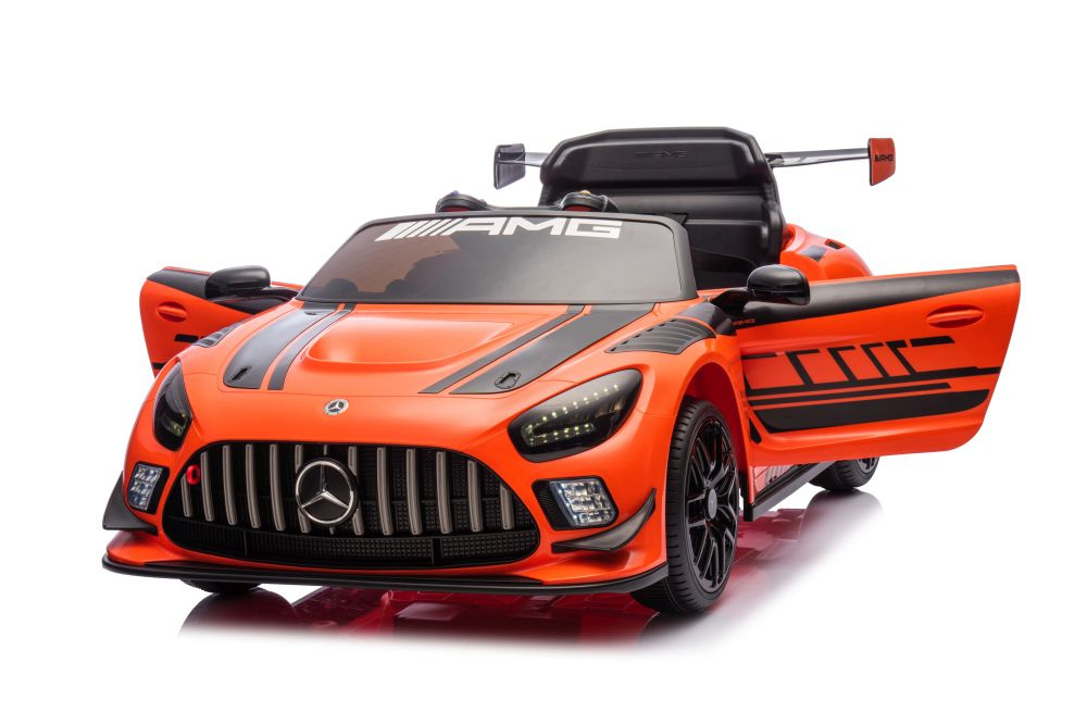 Akumuliatorinis automobilis mercedes amg gt3 oranžinis
