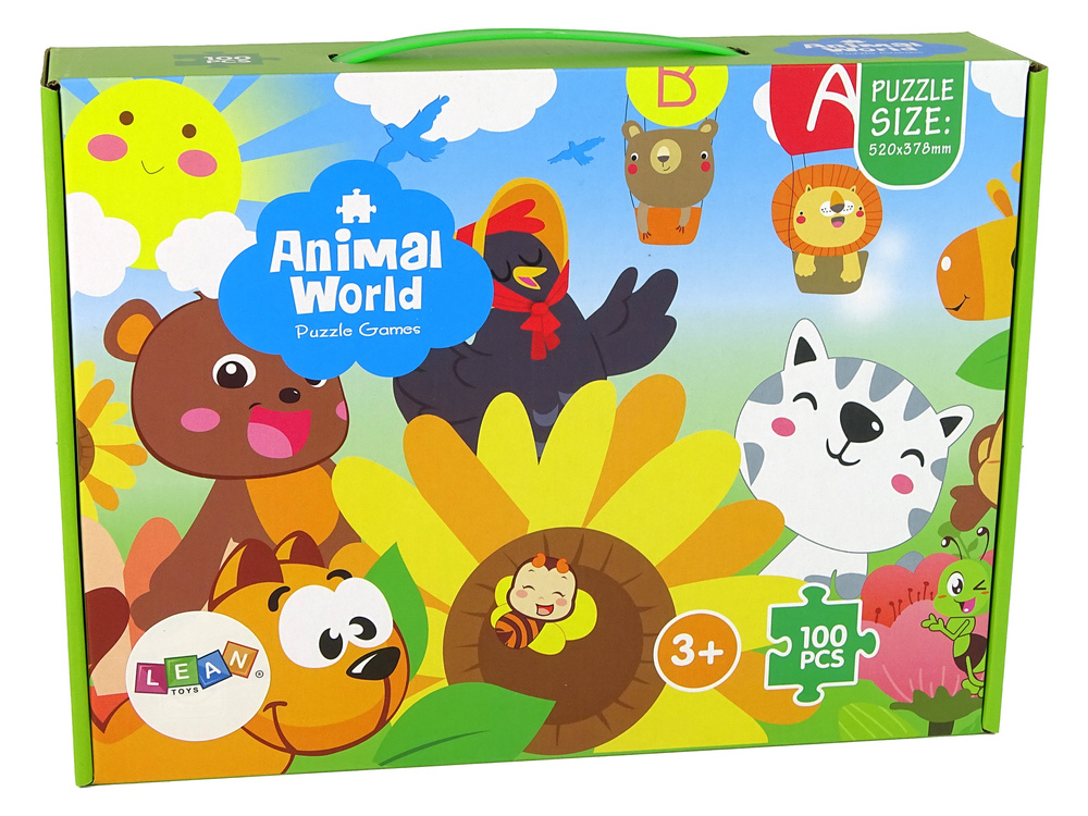 Dėlionė Lean Toys Gyvūnai, 100 d.