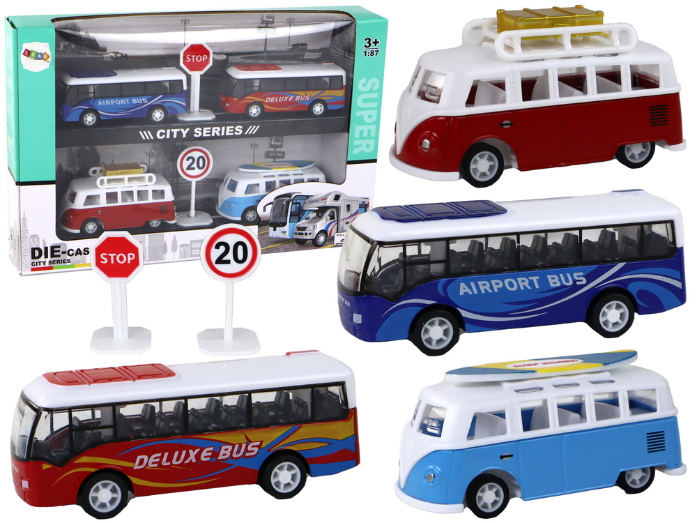 Žaislinių Automobilių Rinkinys Lean Toys Die-Cast City Series
