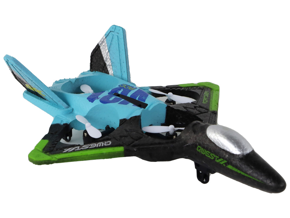 Nuotoliniu būdų valdomas naikintuvas leantoys, blue