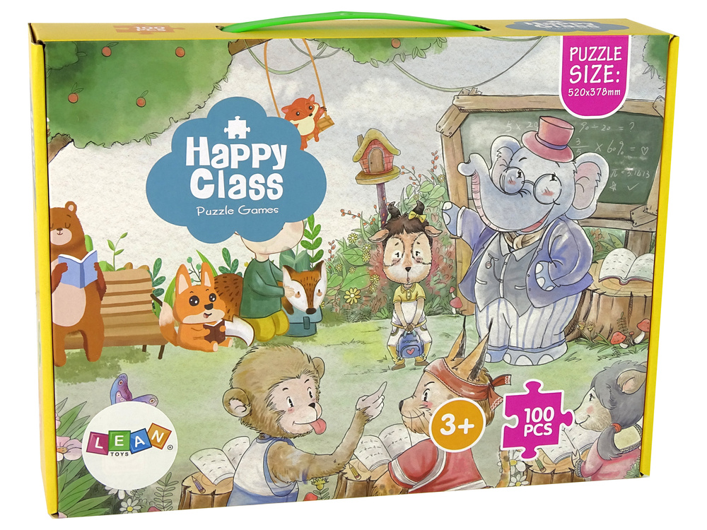 Dėlionė Lean Toys Gyvūnų mokykla, 100 d.