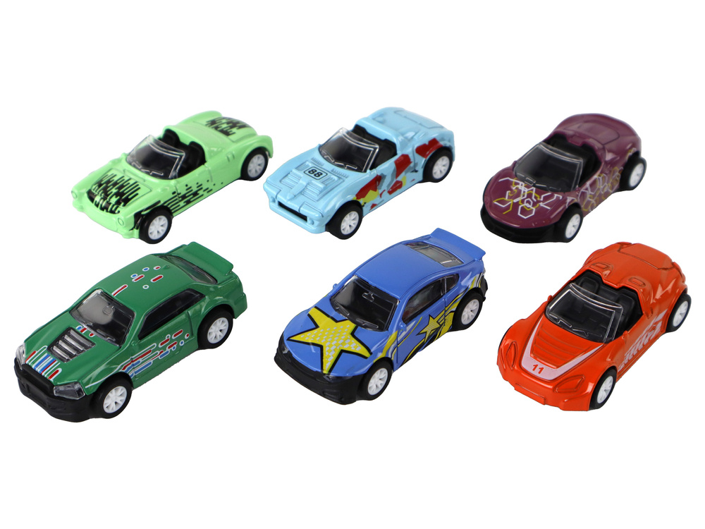 Automobilių rinkinys leantoys, 6 vnt