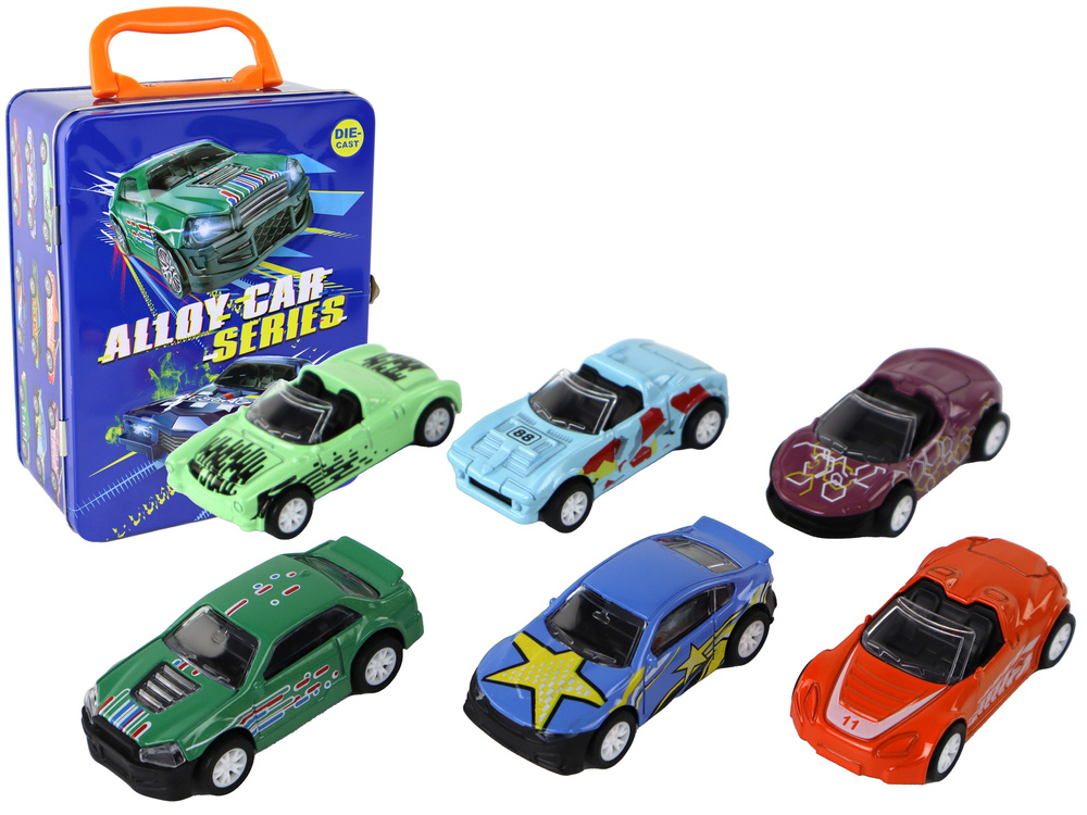 Automobilių rinkinys leantoys, 6 vnt