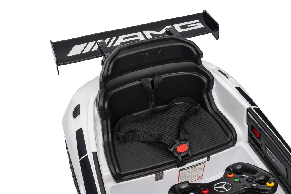 Akumuliatorinis automobilis mercedes amg gt3 baltas