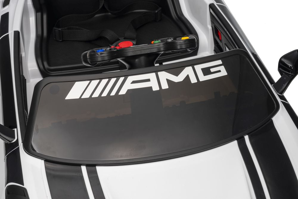 Akumuliatorinis automobilis mercedes amg gt3 baltas