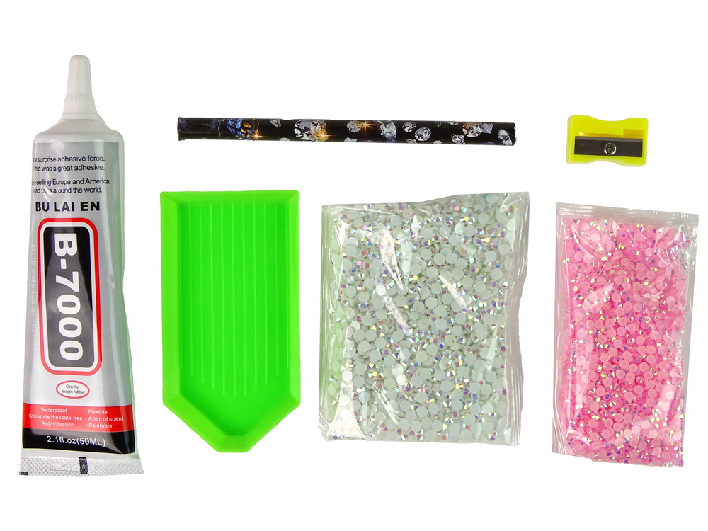 Kūrybinis rinkinys lean toys deimantinis vienaragis, rožinis