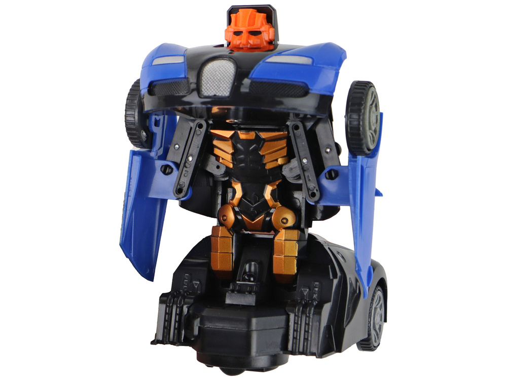 Automobilis - robotas 2in1 lean toys bugatti, mėlynas