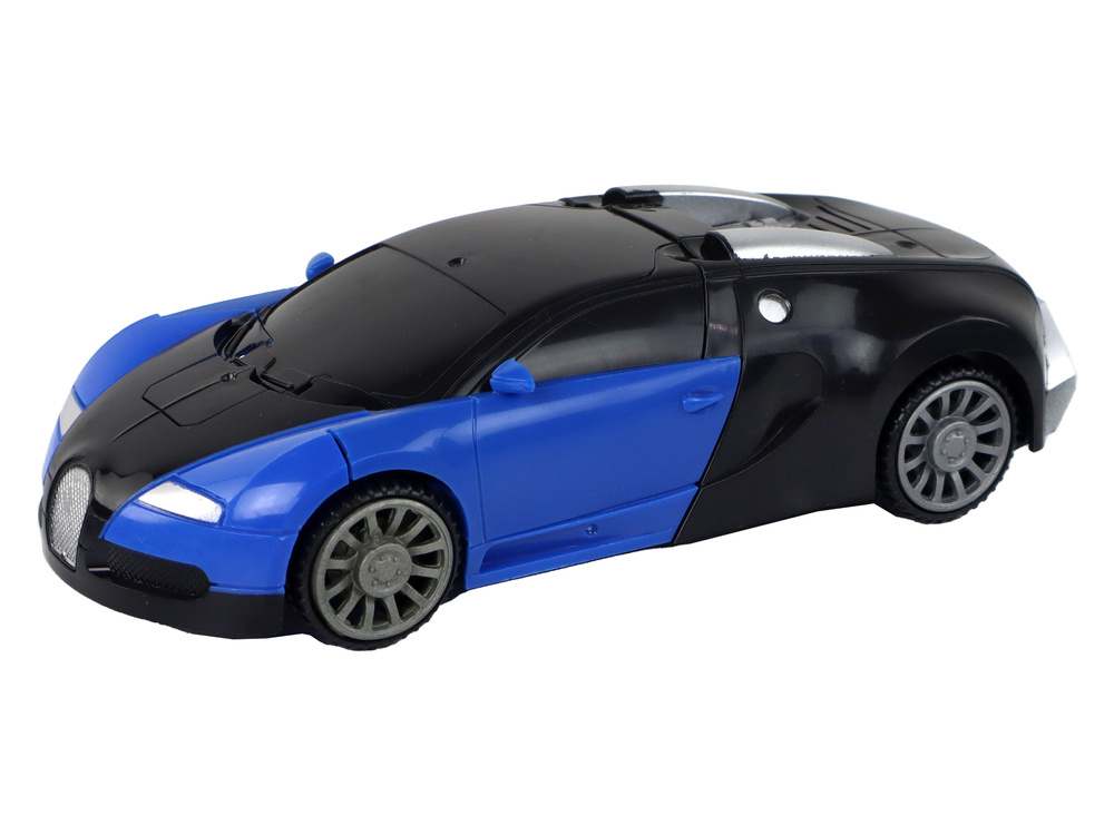 Automobilis - robotas 2in1 lean toys bugatti, mėlynas